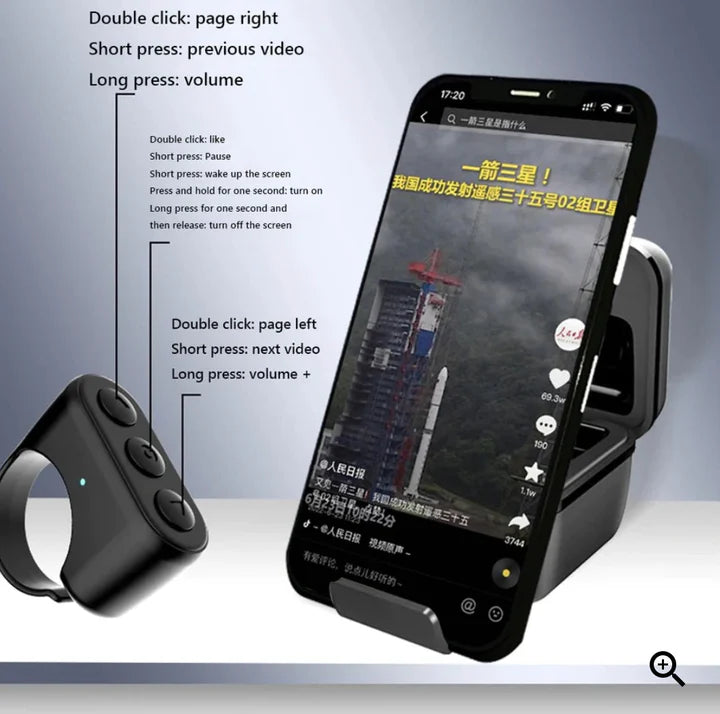 Bluetooth Scrolling Control Ring