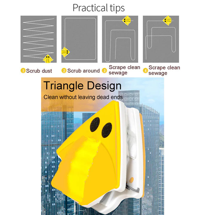 Dual-Sided Window Glass Cleaner